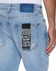 Mens Van Winkle Painter Repair Skinny Denim Jeans