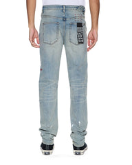 Mens Chitch Scatter Blue Slim Denim Jeans