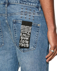 Hazlow Mids Relaxed Straight Leg Jean - Blue Denim