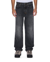 Mens Anti K Villain Grey Relaxed Denim Jeans