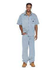 Mens Maxx Tile Baggy Denim Jeans