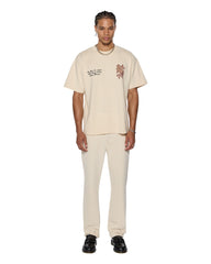 Mens Hazlow Ecru Straight Denim Jeans