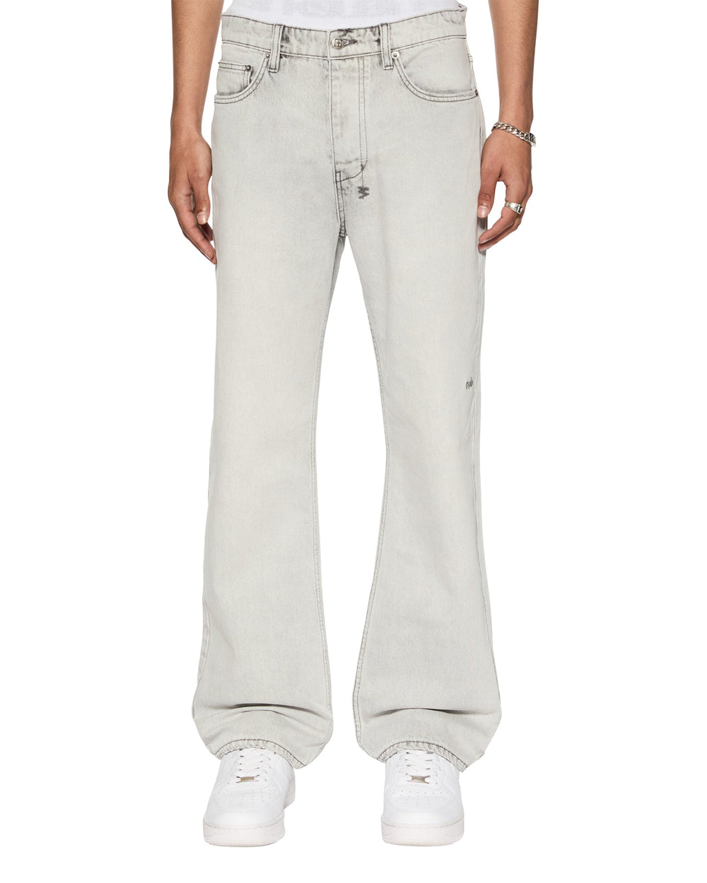 Bronko White Snow Bootcut Jeans