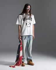 Mens Ksubi X Alice Hollywood Graphic Tee White Tees