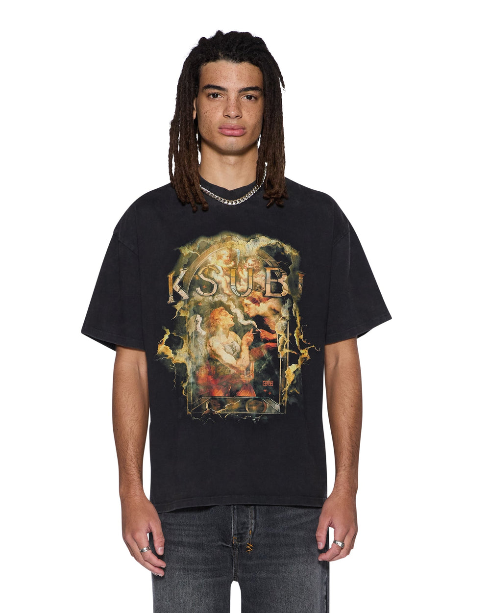 Mens Ascension Ekcess Tee Faded Black Tees