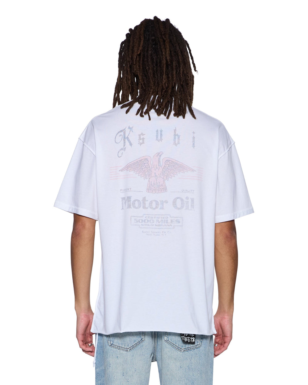 Mens Truckstop Ekcess Ss Tee Slub White Tees
