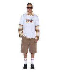 Mens Romeo Biggie Ss Tee Tru White Tees