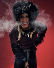 Angel Sioux Short Sleeve Mens T-shirt - Red Black Stripe