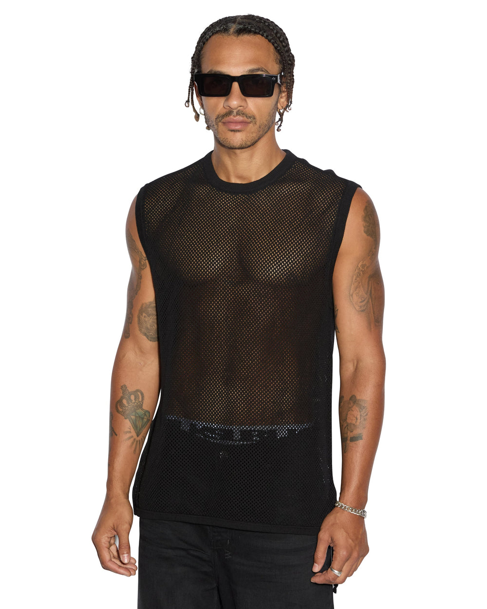 Networth Mesh Tank - Black