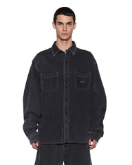 Mens Vulture Denim Ls Shirt Baxter Black Shirts