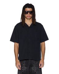 Mens Serpent Diner Ss Shirt Black Shirts