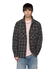 Mens Snakebite Shirt Check Charcoal Shirts