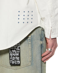 Mens Ksignature Button Down Ls Shirt White Shirts