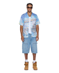 Mens Last Summer Ss Resort Shirt Multi Shirts
