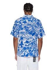 Mens Lagoon Ss Resort Shirt Blue Shirts