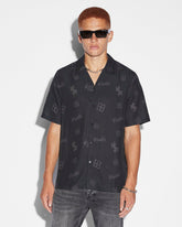 Kash Box Resort Short Sleeve Mens Shirt - Coal Grey