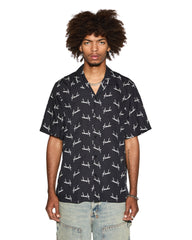 Skript Resort Relaxed Short Sleeve Shirt - Black
