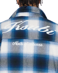 Mens Rosebowl Ls Shirt Salted Blue Shirts