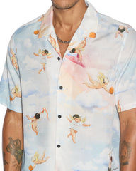 Dreamers Resort Short Sleeve Mens Shirt - Multi Print