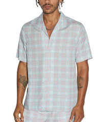 Plus Resort Short Sleeve Mens Shirt - Paradise Print