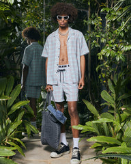 Plus Resort Short Sleeve Mens Shirt - Paradise Print