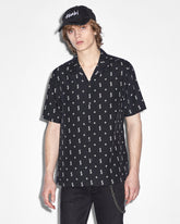 Allstar Printed Resort Short Sleeve Shirt - Black