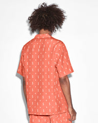Allstar Resort Short Sleeve Button Up Shirt - Orange