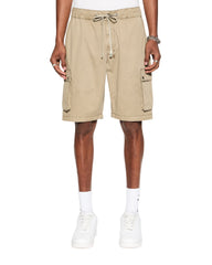 Krush Mid Rise Cargo Short - Overdyed Khaki
