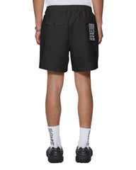 Mens Rugger Short Black Walkshorts