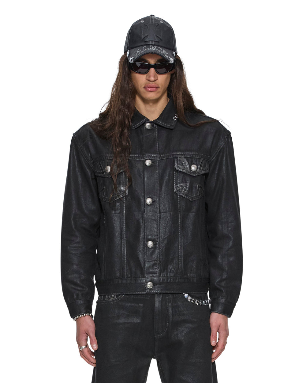 Mens Ksubi X Alice Hollywood Oh G Jacket Black Wax Jackets