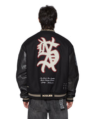Mens Playoff Varsity Jacket Black Jackets