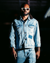 Oh G Denim Jacket Mills Repair - Blue