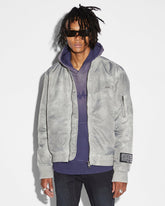 Royalty Bomber Mens Jacket Overdye Earth - Green