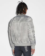 Royalty Bomber Mens Jacket Overdye Earth - Green