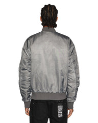 Royalty Padded Bomber Overdye Coal - Grey