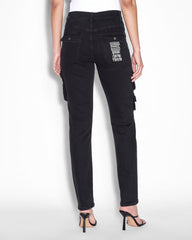 Buy Straight Up Stealth Cargo Black Denim Cargo KSUBI