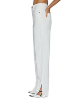 Womens Playback Splits Ecru Relaxed Denim Jeans