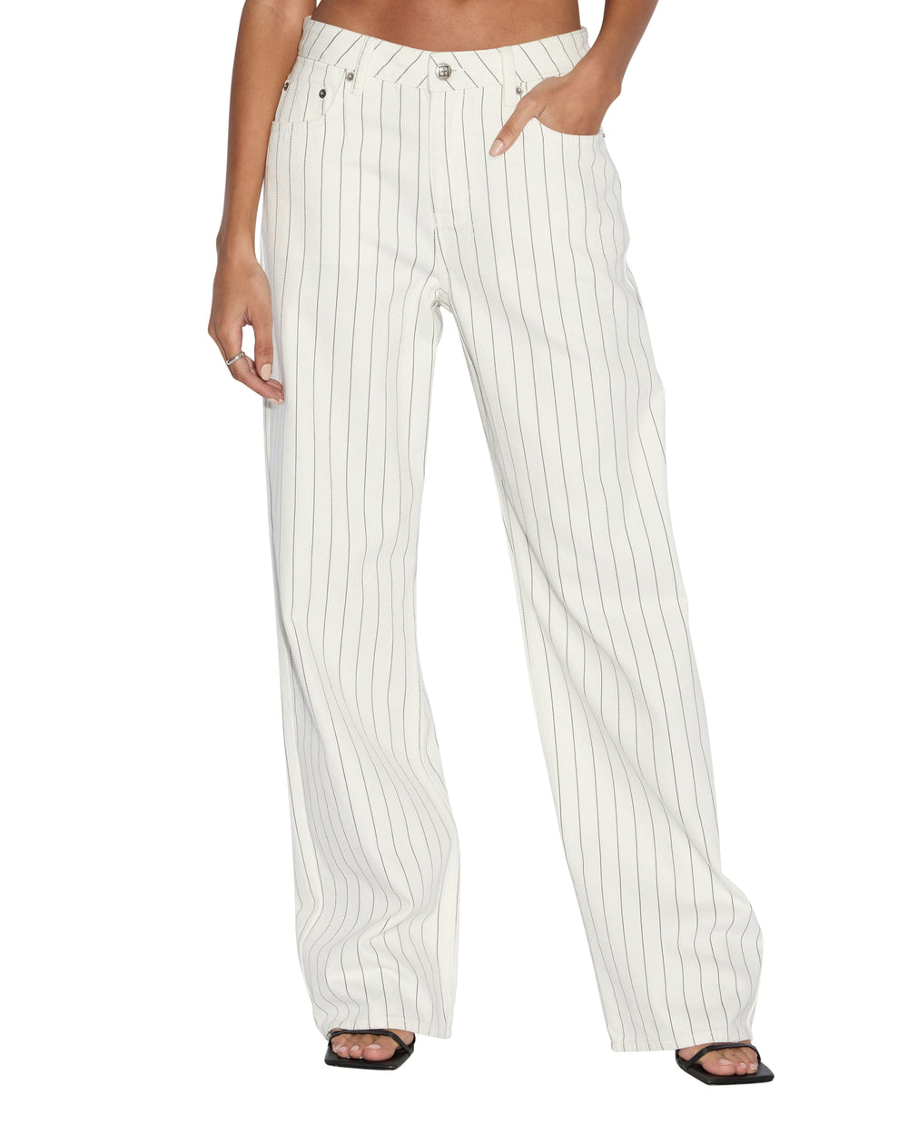 Low Rider Prophetik Low Rise Jeans - White Denim