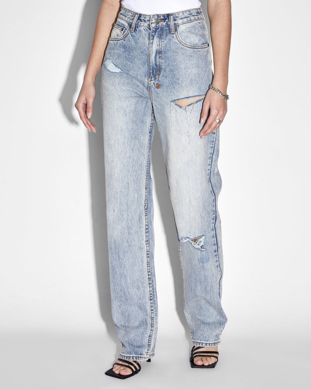 Buy Playback Skream Trashed Straight Leg Jeans