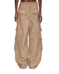 Womens Ksuper Cargo Terra Baggy Denim Jeans