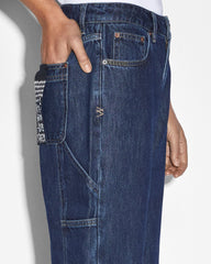 Brooklyn Carpenter Legacy Mom Jeans - Blue Denim