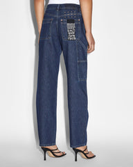 Brooklyn Carpenter Legacy Mom Jeans - Blue Denim