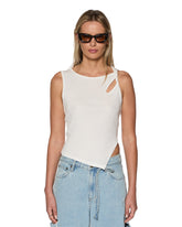 Twisted White Tank Top