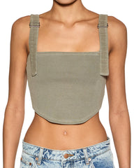 Syndicate Buckle Tank Top - Ash Grey