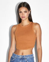 Womens Syndicate Tank Caramel Fashion Tops