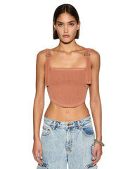 Syndicate Buckle Tank Top - Sunburn Orange