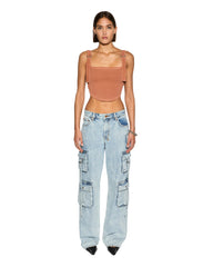 Syndicate Buckle Tank Top - Sunburn Orange