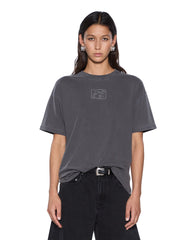 Womens Stacked Stitch Oh G Ss Tee Charcoal Tees