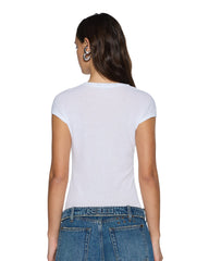 Womens Staple Ss Tee White Sheer Tees