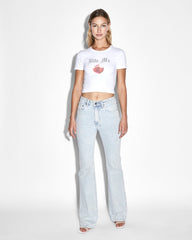 Womens Bite Me Baby Ss Tee White Tees